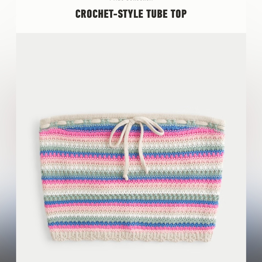NWT Hollister Crochet Tube Top